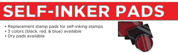 Self-Inker<BR>Replacement Ink Pads 